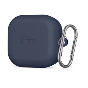 Dėklas Tech-Protect Silicone Hook Samsung Galaxy Buds 4 / 4 Pro, tamsiai mėlynas