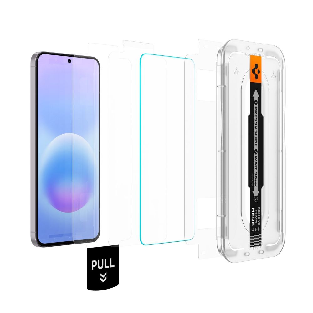 Apsauginis stiklas Spigen Glas.tR EZ Fit Pro Galaxy A57 5G, 2 vnt., skaidrus - Image 2
