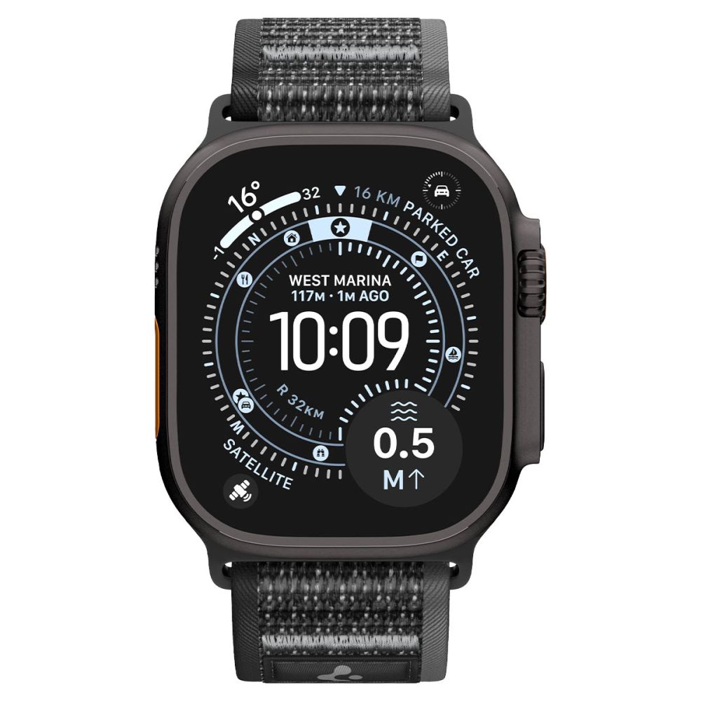 Dirželis Spigen Athlex Air 2 Apple Watch 8 / 9 / 10 / 11 / SE / Ultra (44 / 45 / 46 / 49 mm), juodai pilkas - Image 2