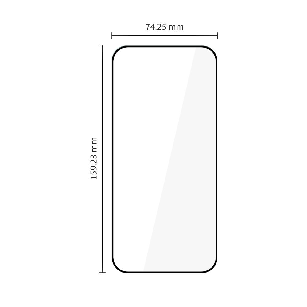 Apsauginis stiklas Tech-Protect Glass Fit+ Xiaomi 17T Pro, 2 vnt., juodas - Image 2