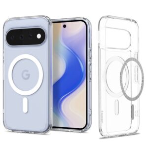 Dėklas Spigen Ultra Hybrid Mag MagSafe Google Pixel 11, permatomas baltas