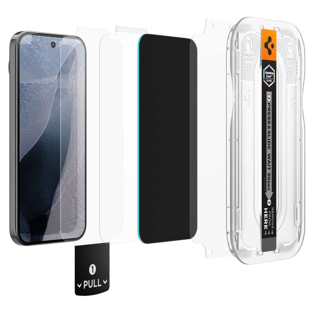Apsauginis stiklas Spigen Glas.tR EZ Fit Pro AC HD Privacy Google Pixel 9 / 9 Pro / 10 Pro / 11 Pro, 2 vnt. - Image 2
