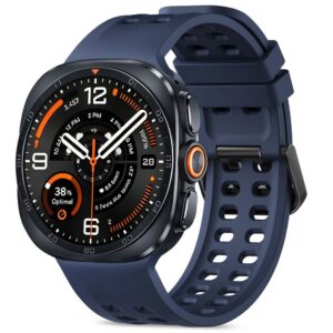 Dirželis Tech-Protect Silicone Air Samsung Galaxy Watch Ultra 1 / 2 2024-2026 (47 mm), tamsiai mėlynas