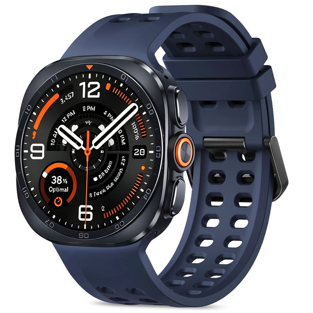 Dirželis Tech-Protect Silicone Air Samsung Galaxy Watch Ultra 1 / 2 2024-2026 (47 mm), tamsiai mėlynas