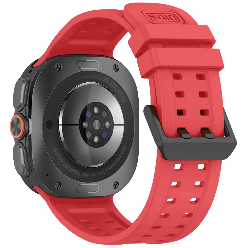 Dirželis Tech-Protect Silicone Air Samsung Galaxy Watch Ultra 1 / 2 2024-2026 (47 mm), karmazininis raudonas - Image 2