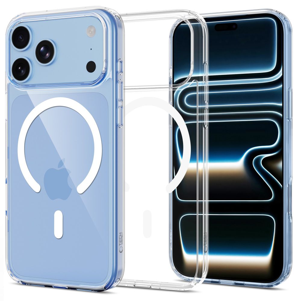 Dėklas Tech-Protect FlexAir Hybrid MagSafe iPhone 17 Pro Max / 18 Pro Max, skaidrus