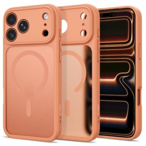 Dėklas Tech-Protect BasicMag MagSafe iPhone 17 Pro / 18 Pro, matinis kosminis oranžinis