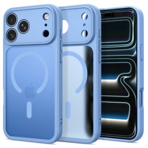 Dėklas Tech-Protect BasicMag MagSafe iPhone 17 Pro / 18 Pro, matinis šviesiai mėlynas