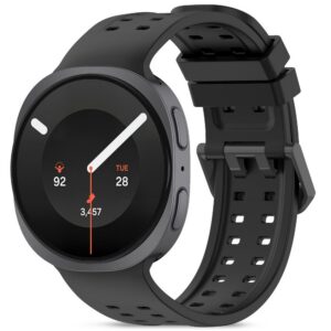 Dirželis Tech-Protect Silicone Air Samsung Galaxy Watch 8 / 9 / Classic (40 / 44 / 46 mm), juodas