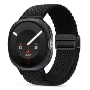 Dirželis Tech-Protect NylonMag Samsung Galaxy Watch 8 / 9 / Classic (40 / 44 / 46 mm), juodas