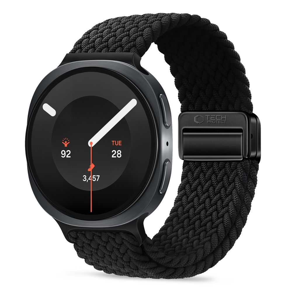 Dirželis Tech-Protect NylonMag Samsung Galaxy Watch 8 / 9 / Classic (40 / 44 / 46 mm), juodas