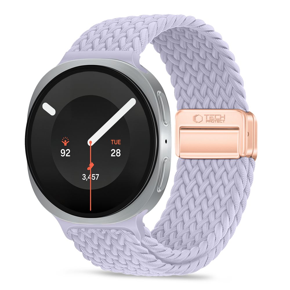Dirželis Tech-Protect NylonMag Samsung Galaxy Watch 8 / 9 / Classic (40 / 44 / 46 mm), melsvai violetinis
