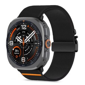 Dirželis Tech-Protect Nylon Clasp Samsung Galaxy Watch Ultra 1 / 2 (2024-2026) (47 mm), juodas