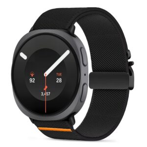 Dirželis Tech-Protect Nylon Clasp Samsung Galaxy Watch 8 / 9 / Classic (40 / 44 / 46 mm), juodas