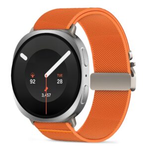 Dirželis Tech-Protect Nylon Clasp Samsung Galaxy Watch 8 / 9 / Classic (40 / 44 / 46 mm), oranžinis