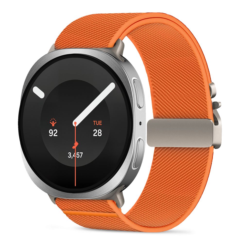 Dirželis Tech-Protect Nylon Clasp Samsung Galaxy Watch 8 / 9 / Classic (40 / 44 / 46 mm), oranžinis
