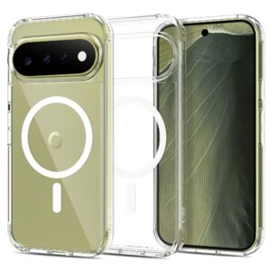 Dėklas Tech-Protect FlexAir Hybrid MagSafe Google Pixel 9 / 9 Pro / 10 / 10 Pro / 11 / 11 Pro, skaidrus