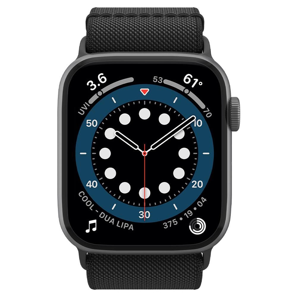 Dirželis Spigen Fit Lite Apple Watch 8 / 9 / 10 / 11 / SE / Ultra (44 / 45 / 46 / 49 mm) juodas - Image 3
