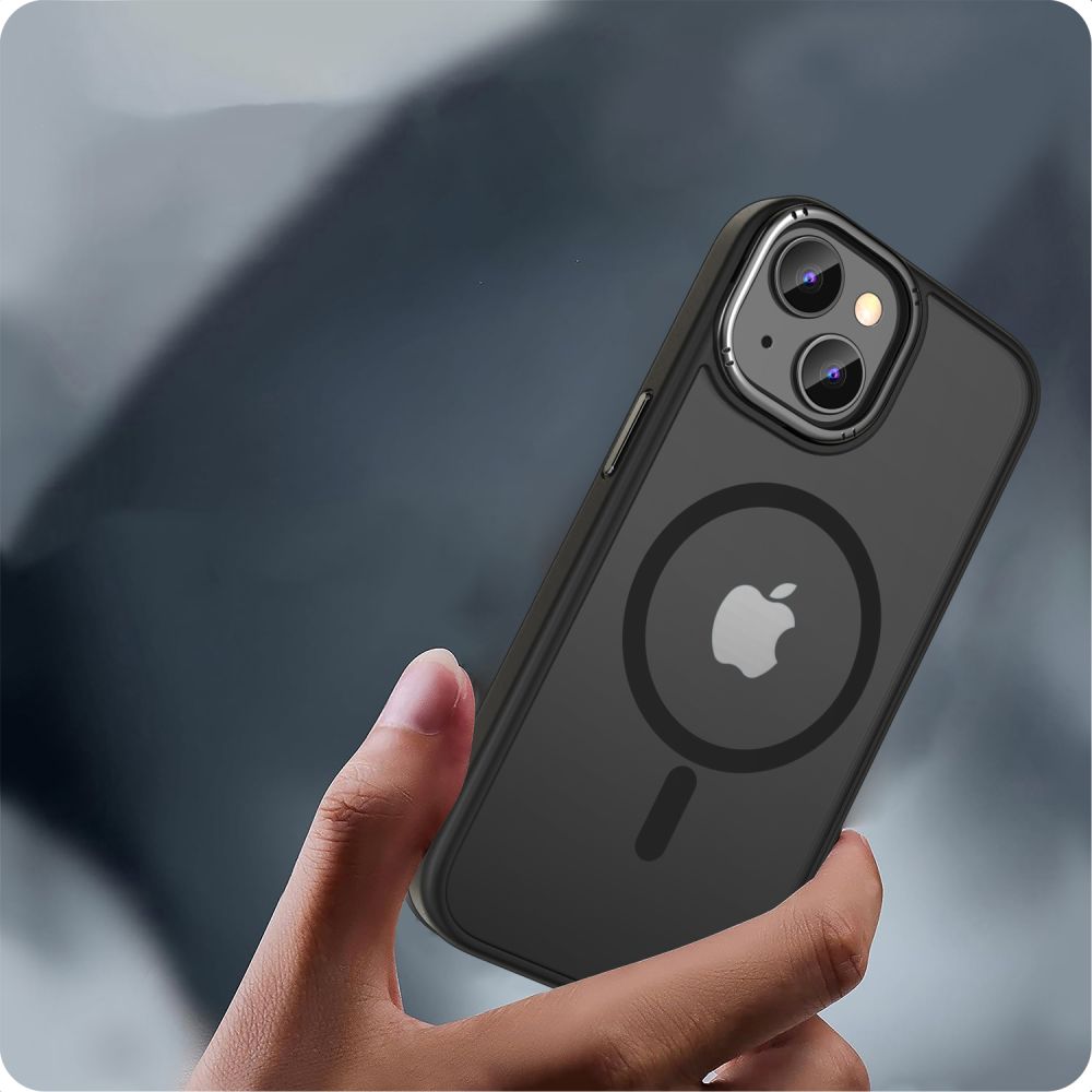 Dėklas Tech-Protect Magmat "2" MagSafe iPhone 15, matinis juodas - Image 3