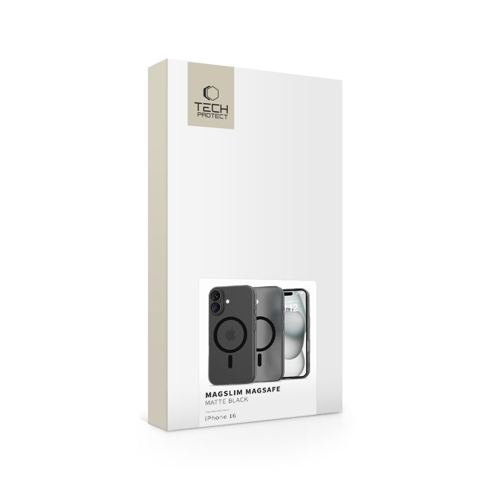 Dėklas Tech-Protect Magslim Magsafe iPhone 16, matinis juodas - Image 5