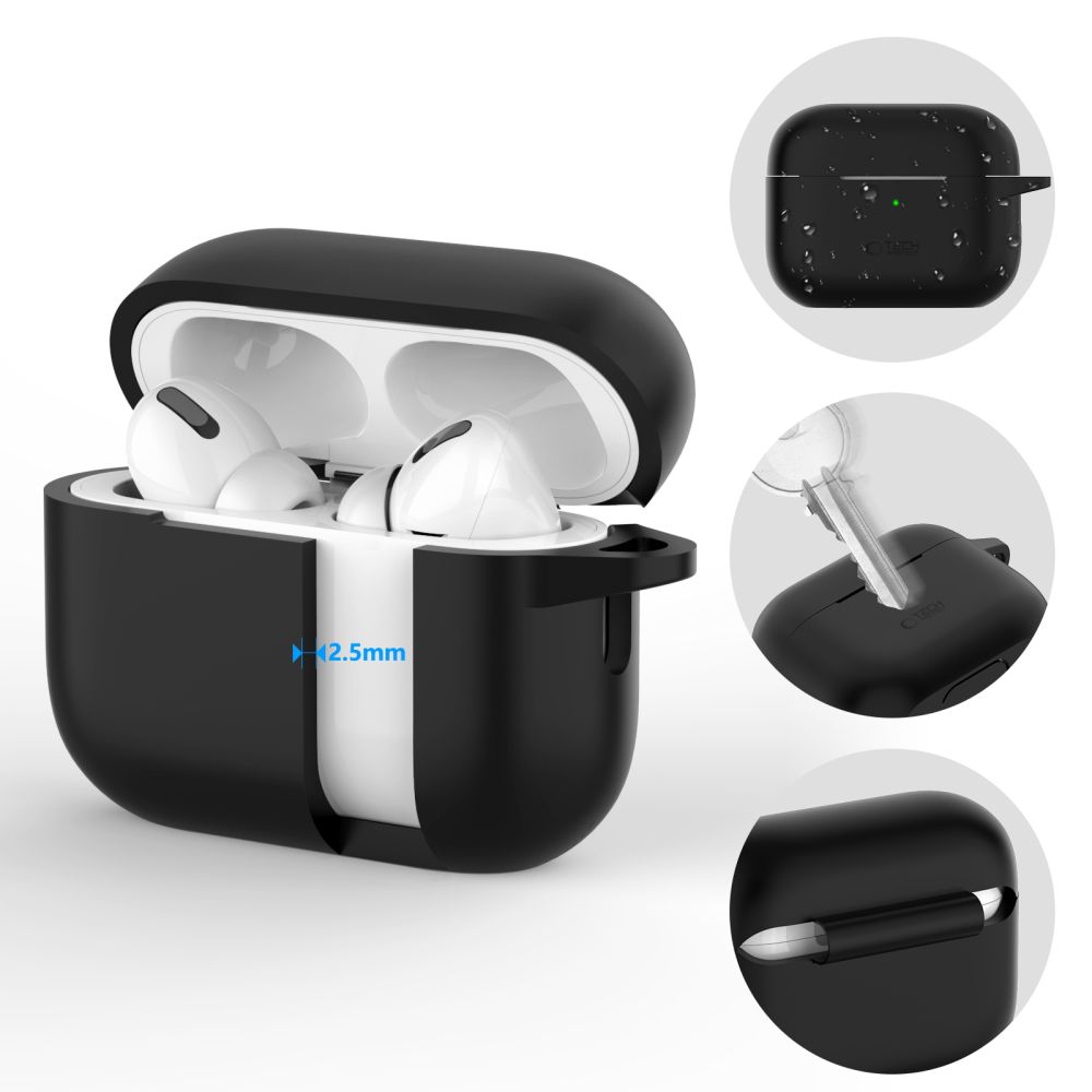 Dėklas Tech-Protect Silicone Hook Apple AirPods Pro 1/2, kavos spalvos - Image 2