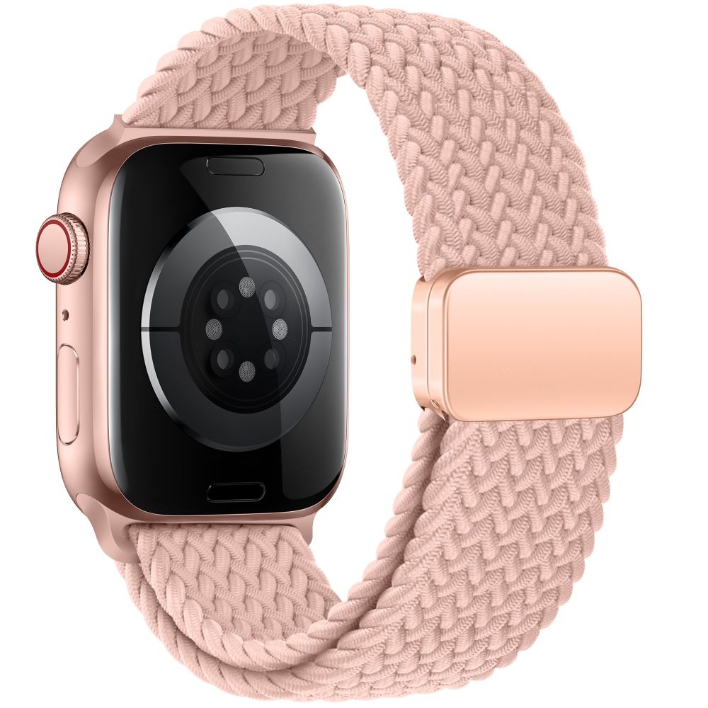 Dirželis Tech-Protect Nylonmag Apple Watch 8/9/10/11/SE (40/41/42 mm), pilkai rožinis - Image 2