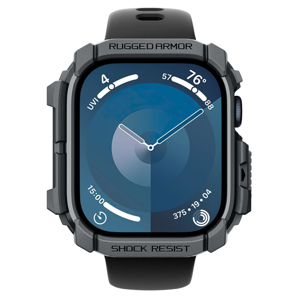 Dėklas Spigen Rugged Armor Apple Watch 10 / 11 (46 mm), tamsiai pilkas - Image 3