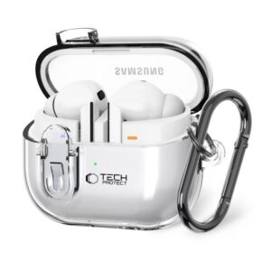 Dėklas Tech-Protect FlexAir Samsung Galaxy Buds 3 / 3 FE / 3 Pro, skaidrus