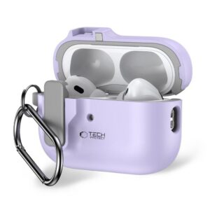 Dėklas Tech-Protect Slim Hook Apple AirPods Pro 1 / 2, levandų spalvos
