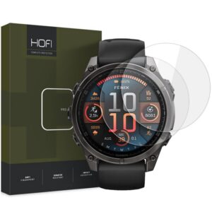 Apsauginis stiklas Hofi Glass Pro+ 2 vnt. Garmin Fenix 8 / 8 Pro AMOLED (47 mm), skaidrus