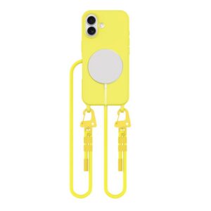 Dėklas Tech-Protect Magnecklace MagSafe iPhone 16, geltonas