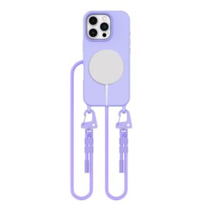 Dėklas Tech-Protect Magnecklace MagSafe iPhone 16 Pro, alyvinis