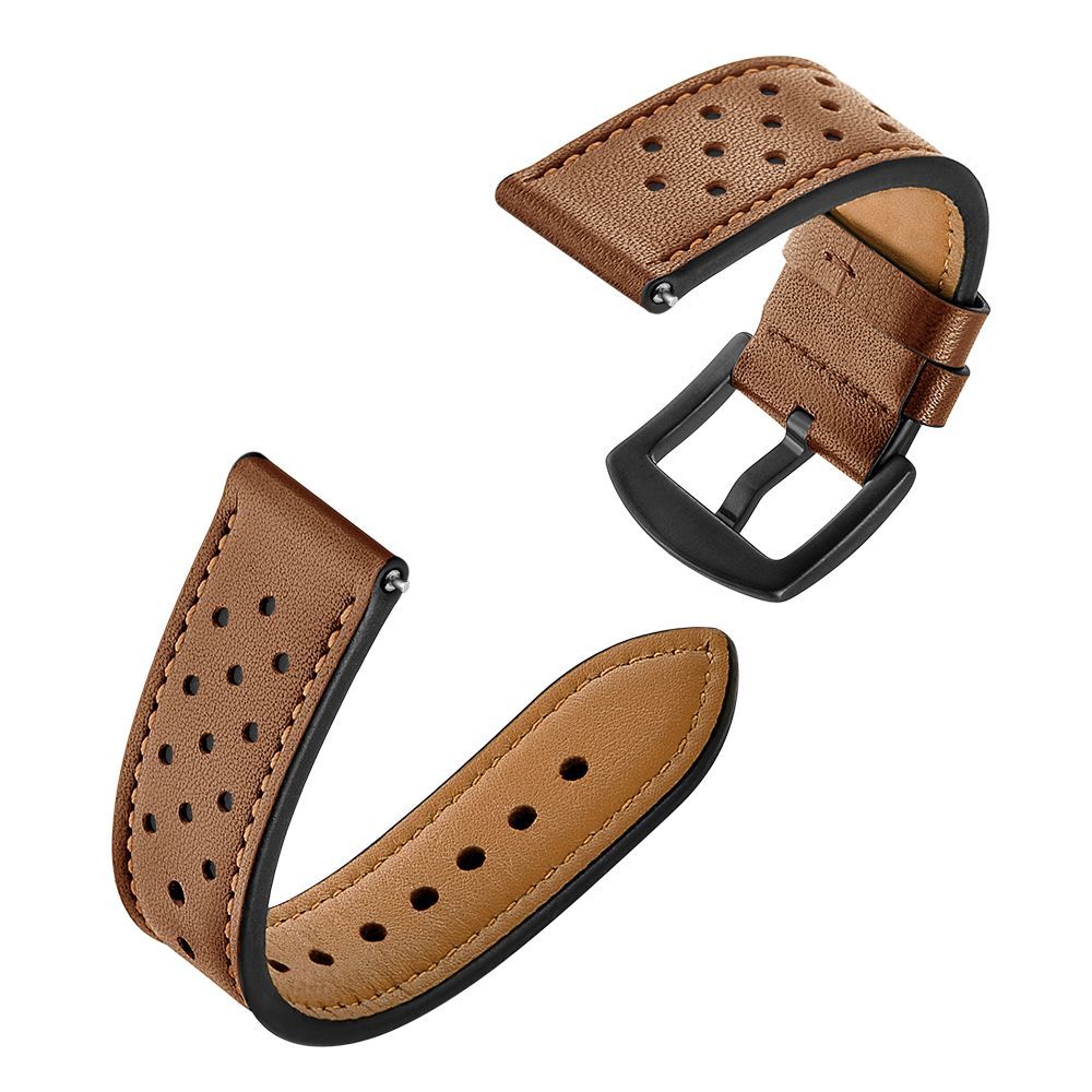 Dirželis Tech-Protect Leather Samsung Galaxy Watch 4 / 5 / 5 Pro / 6 / 7 / FE Brown - Image 3