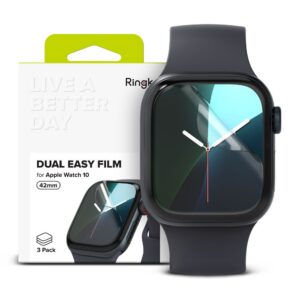 Apsauginė plėvelė Ringke Dual Easy Apple Watch 10 / 11 (42 mm), 3 vnt., skaidri