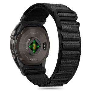 Dirželis Tech-Protect Nylon Pro Garmin Fenix 5 / 6 / 6 Pro / 7 / 8 / 8 Pro (47 mm) / E, juodas
