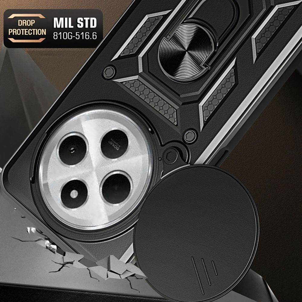 Dėklas Tech-Protect Camshield Pro Xiaomi Redmi 14C / Poco C75, juodas - Image 2