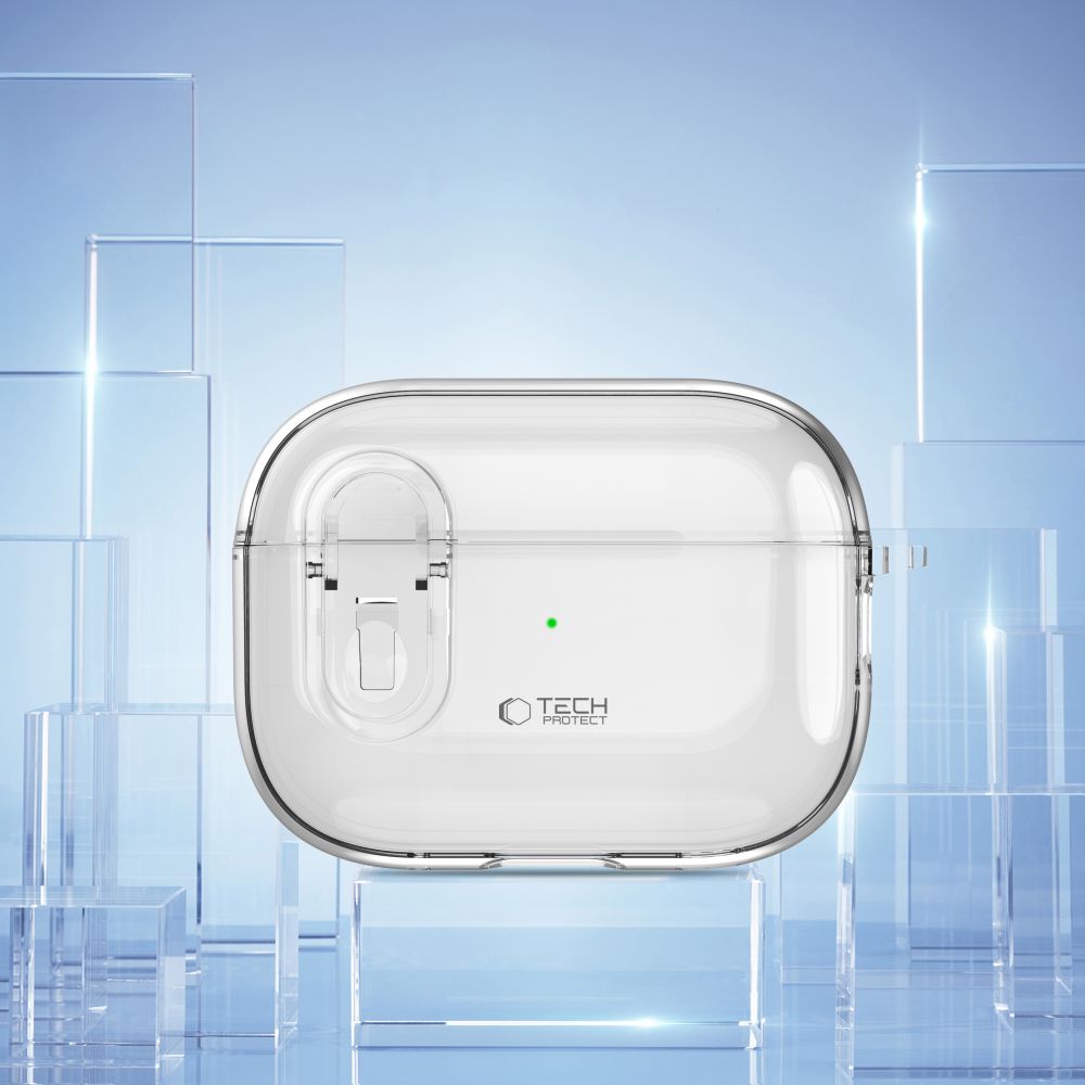 Dėklas Tech-Protect Slim Hook Apple AirPods Pro 1 / 2, skaidrus - Image 5
