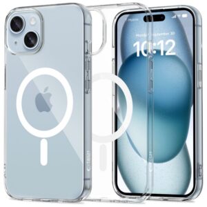 Dėklas Tech-Protect FlexAir MagSafe iPhone 15, skaidrus