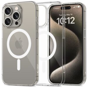 Dėklas Tech-Protect FlexAir MagSafe iPhone 15 Pro, skaidrus