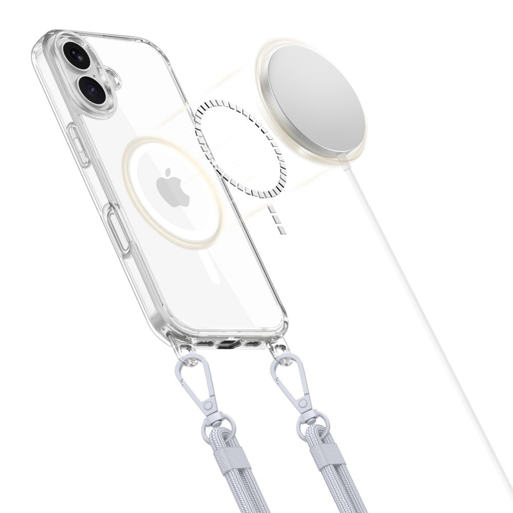 Dėklas Tech-Protect FlexAir Chain MagSafe iPhone 16, pilkas ir rožinis - Image 3
