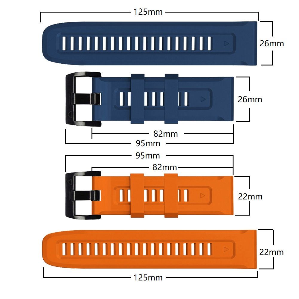 Dirželis Tech-Protect Iconband Garmin Fenix 5X / 5X Plus / 6X / 6X Pro / 7X / 8 / 8 Pro (51 mm) Orange - Image 6