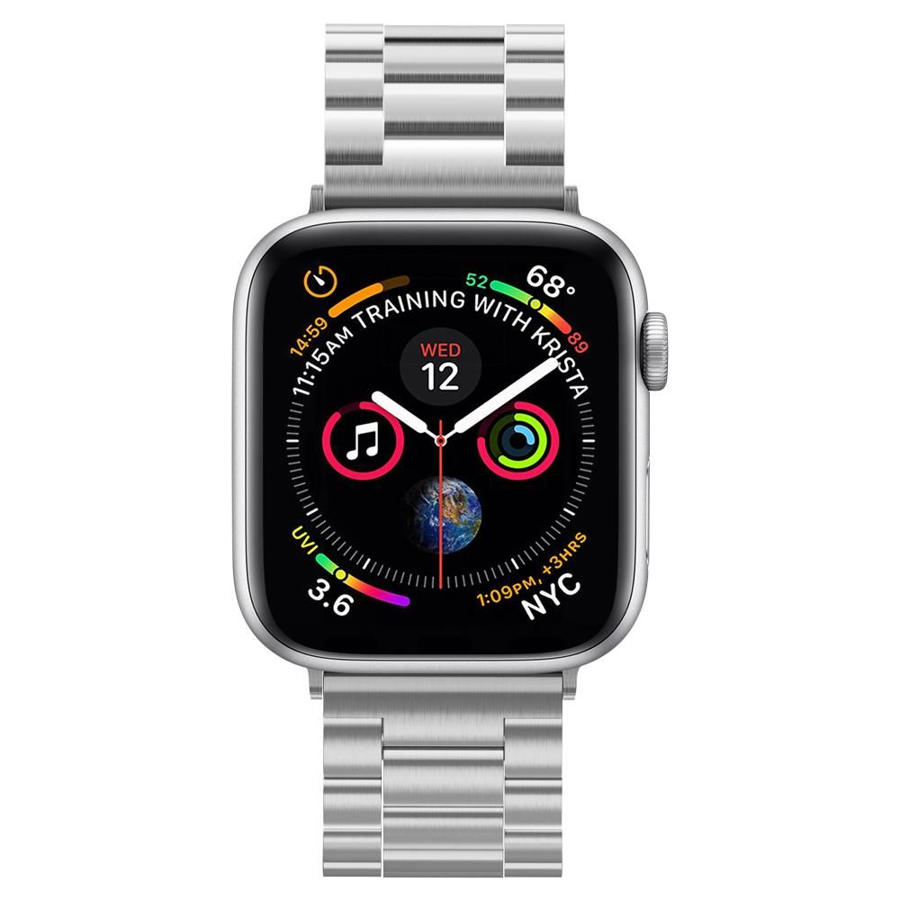 Apyrankė Spigen Modern Fit Band Apple Watch 8 / 9 / 10 / 11 / SE / Ultra (44 / 45 / 46 / 49 mm) Silver - Image 3
