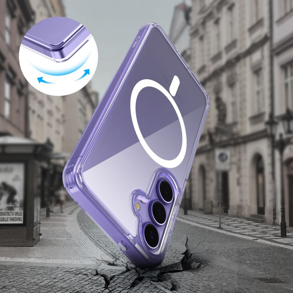 Dėklas Tech-Protect Flexair Hybrid MagSafe Samsung Galaxy A56 5G, skaidrus - Image 5