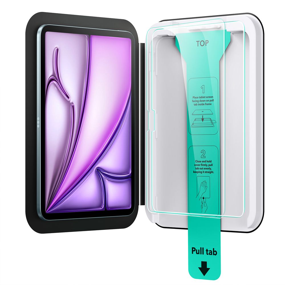 Apsauginis stiklas ESR UltraFit iPad Air 13" (1/2, 2024-2025), skaidrus, 2 vnt. - Image 3