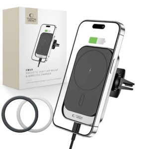 Automobilinis laikiklis-įkroviklis Tech-Protect CW19 MagSafe 15W