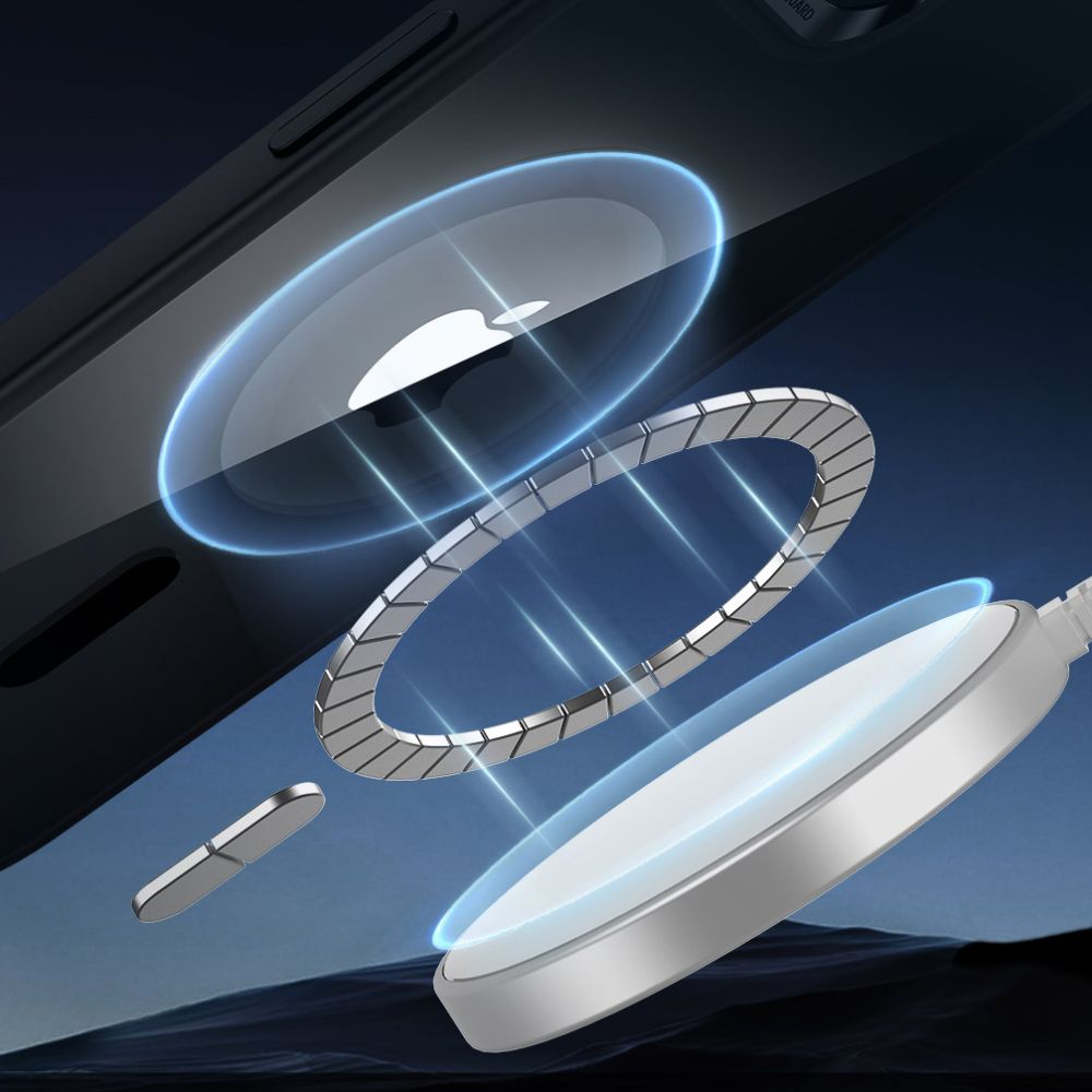 Dėklas ESR Classic Hybrid HaloLock MagSafe iPhone 16e / 17e, skaidrus/juodas - Image 3