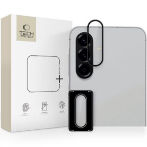 Kameros apsauginis stiklas Tech-Protect Camring Fit+ Galaxy A36 / A56 5G, juodas