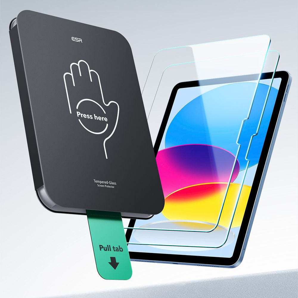 Apsauginis stiklas ESR UltraFit iPad 10.9" (2022) / iPad 11" (2025), 2 vnt., skaidrus - Image 4