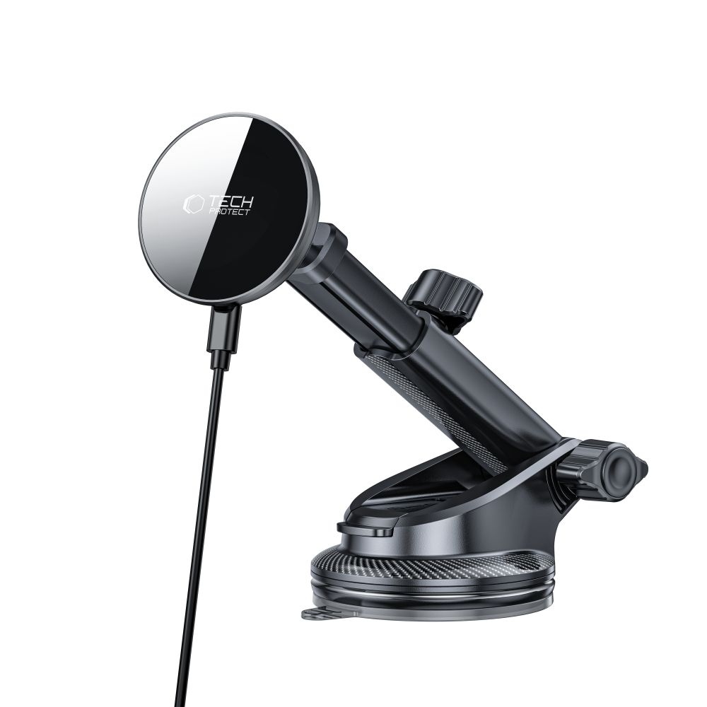 Automobilinis laikiklis Tech-Protect MM15W-V10 MagSafe belaidis kroviklis 15W, juodas - Image 3
