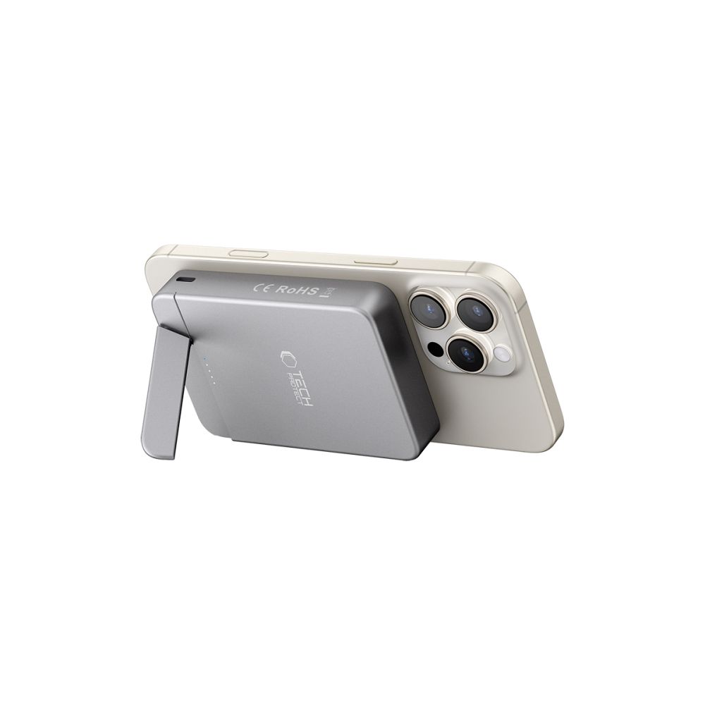 Power bank Tech-Protect PB15 LifeMag MagSafe 10000mAh, pilkas - Image 3